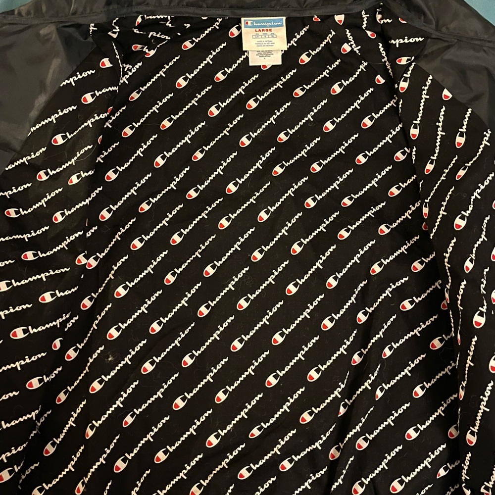 Champion Black Jacket With Logo Pattern - image 4